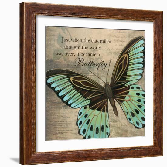 Butterfly II-Kimberly Poloson-Framed Art Print