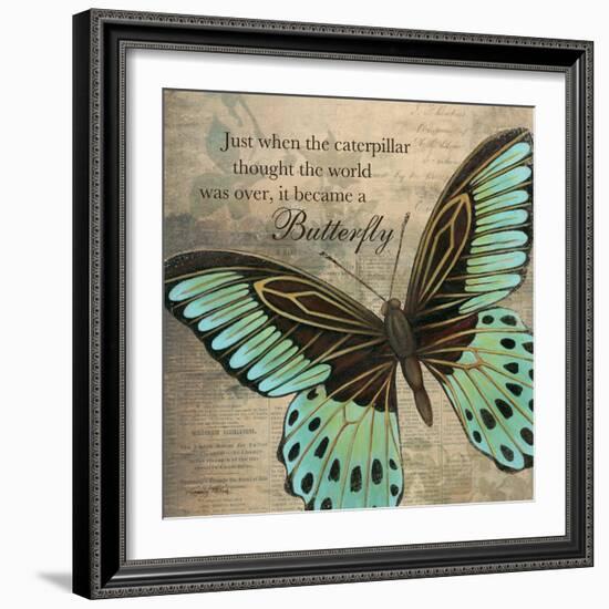 Butterfly II-Kimberly Poloson-Framed Art Print