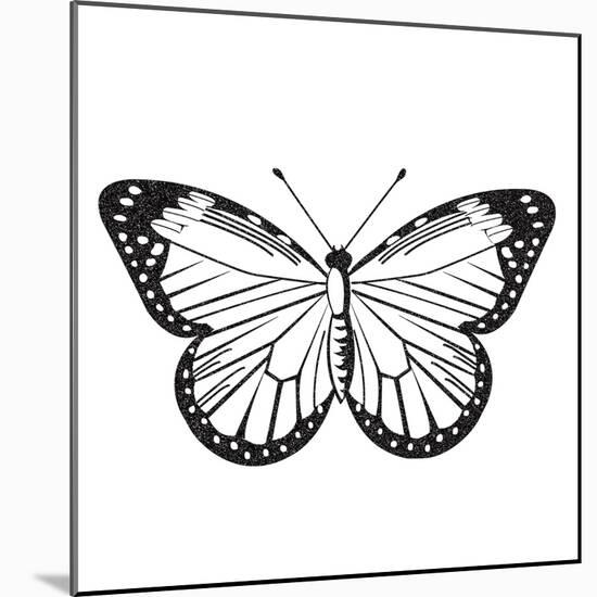 Butterfly III-Clara Wells-Mounted Giclee Print