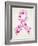 Butterfly in Breast Cancer Awareness Ribbon-cienpies-Framed Art Print