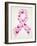 Butterfly in Breast Cancer Awareness Ribbon-cienpies-Framed Art Print