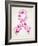 Butterfly in Breast Cancer Awareness Ribbon-cienpies-Framed Art Print