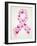 Butterfly in Breast Cancer Awareness Ribbon-cienpies-Framed Art Print