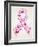 Butterfly in Breast Cancer Awareness Ribbon-cienpies-Framed Art Print