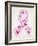 Butterfly in Breast Cancer Awareness Ribbon-cienpies-Framed Art Print