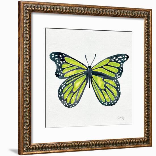 Butterfly in Lime-Cat Coquillette-Framed Giclee Print