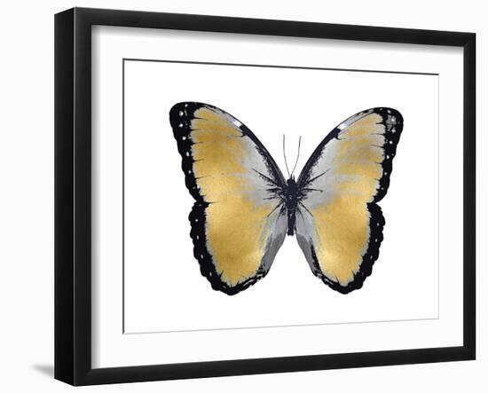 Butterfly in Metallic I-Julia Bosco-Framed Art Print