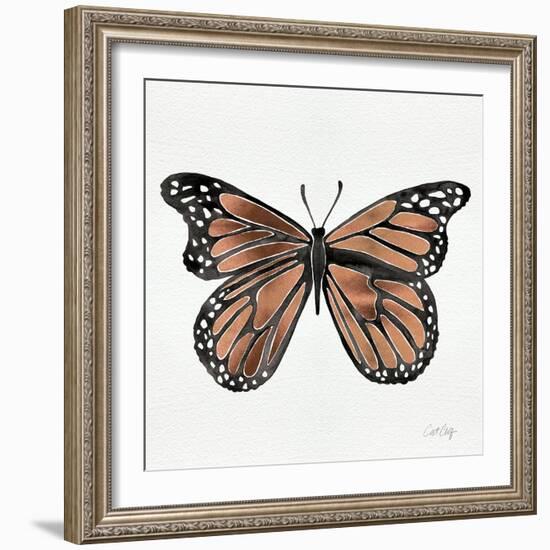 Butterfly in Rose Gold-Cat Coquillette-Framed Giclee Print