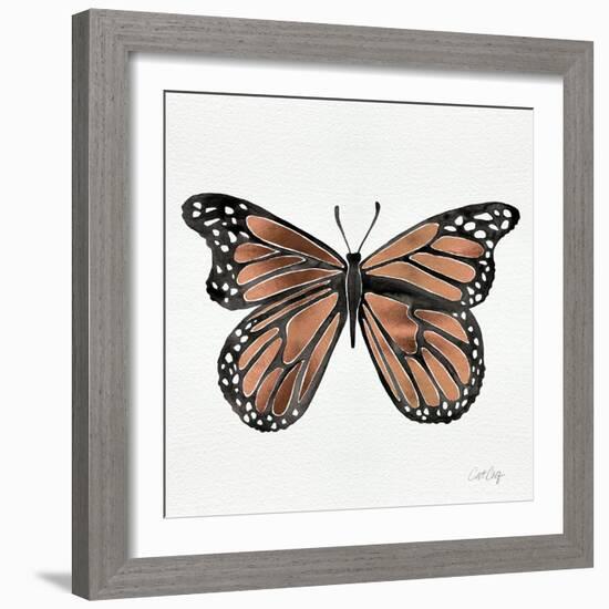 Butterfly in Rose Gold-Cat Coquillette-Framed Giclee Print