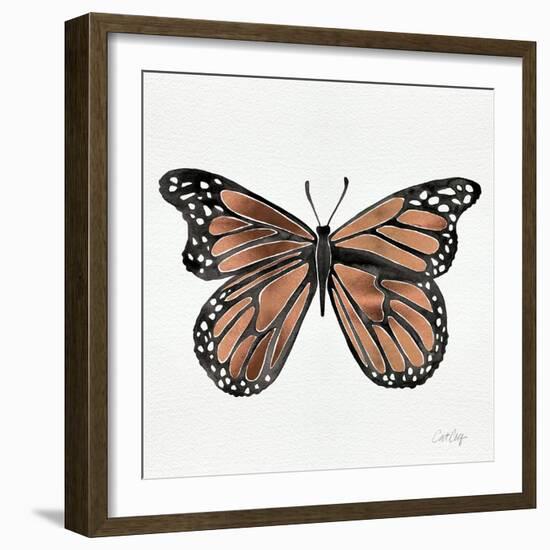 Butterfly in Rose Gold-Cat Coquillette-Framed Giclee Print