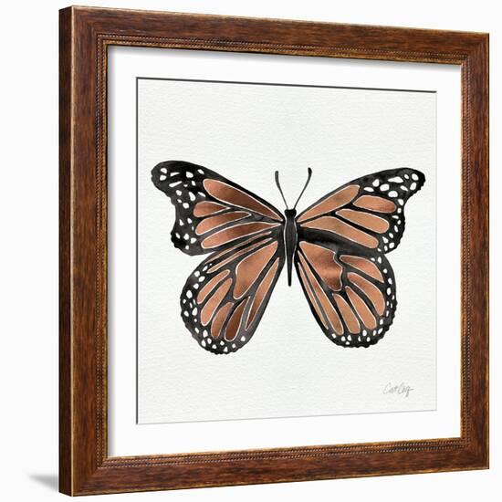 Butterfly in Rose Gold-Cat Coquillette-Framed Giclee Print