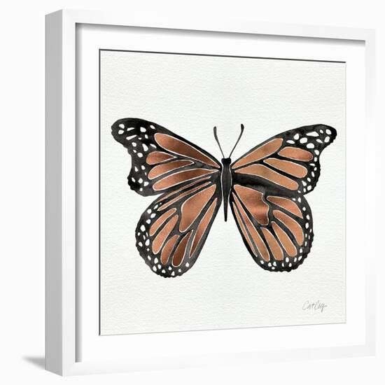 Butterfly in Rose Gold-Cat Coquillette-Framed Giclee Print