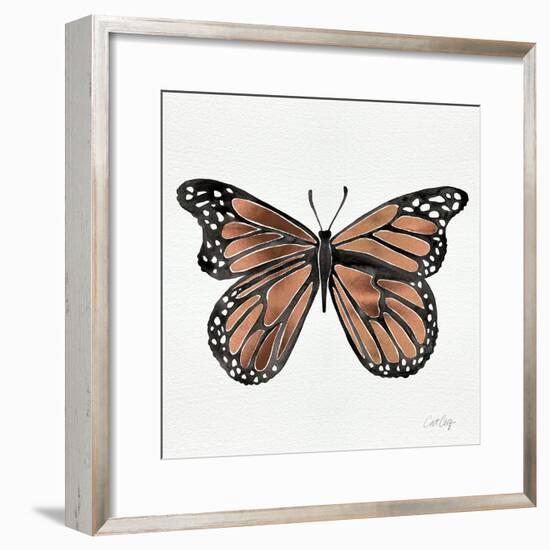 Butterfly in Rose Gold-Cat Coquillette-Framed Giclee Print