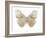 Butterfly in Taupe and Blue-Julia Bosco-Framed Art Print