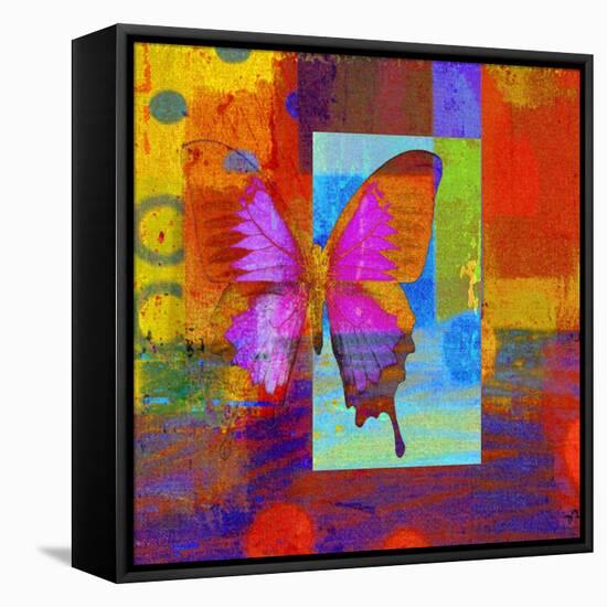 Butterfly IV-Ricki Mountain-Framed Stretched Canvas