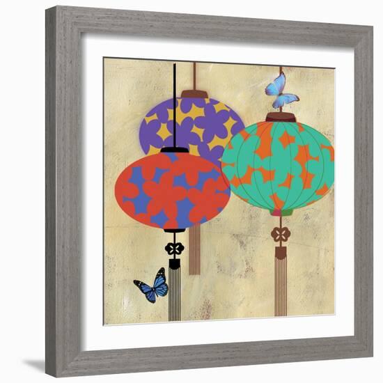 Butterfly Lanterns-Andrew Michaels-Framed Art Print