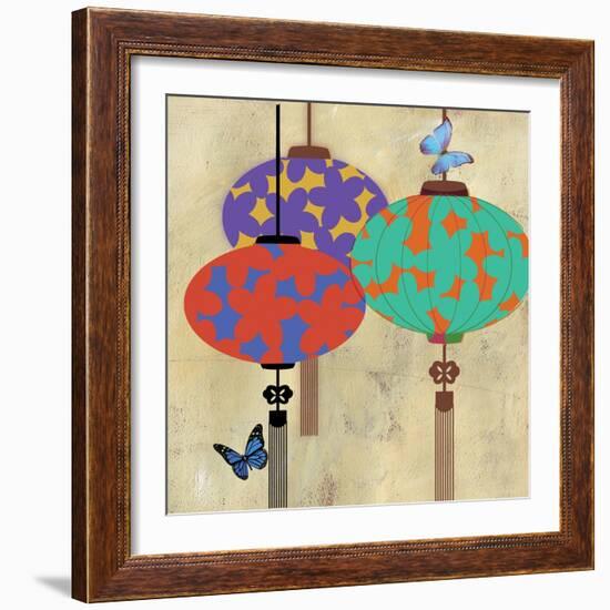 Butterfly Lanterns-Andrew Michaels-Framed Art Print