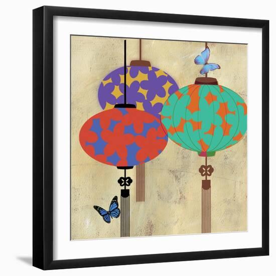 Butterfly Lanterns-Andrew Michaels-Framed Art Print