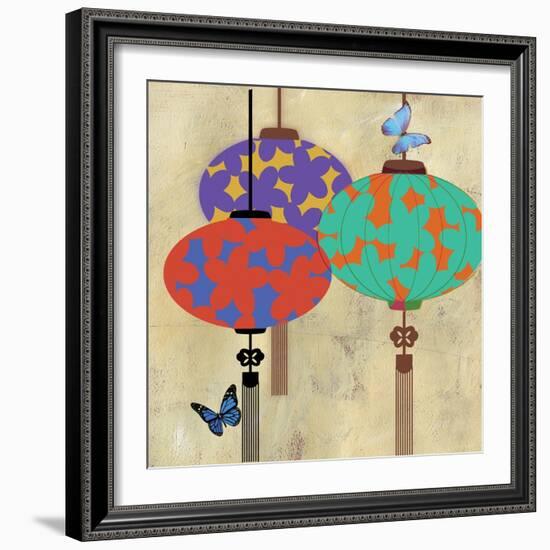 Butterfly Lanterns-Andrew Michaels-Framed Art Print