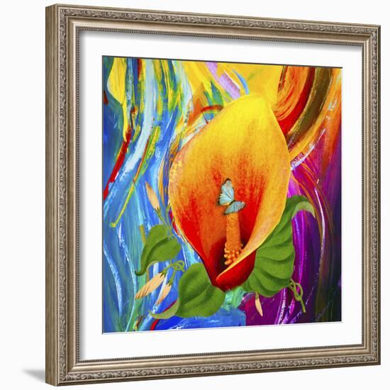 Butterfly Love Flower-Ata Alishahi-Framed Giclee Print