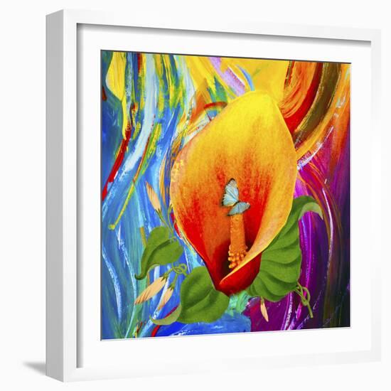 Butterfly Love Flower-Ata Alishahi-Framed Giclee Print