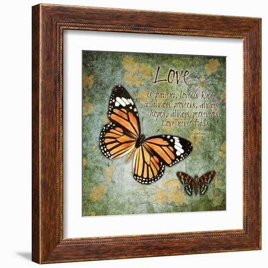 Butterfly Love-Carole Stevens-Framed Art Print