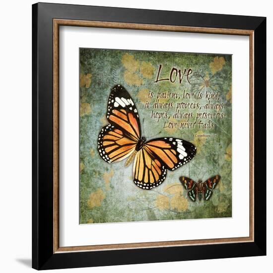 Butterfly Love-Carole Stevens-Framed Art Print