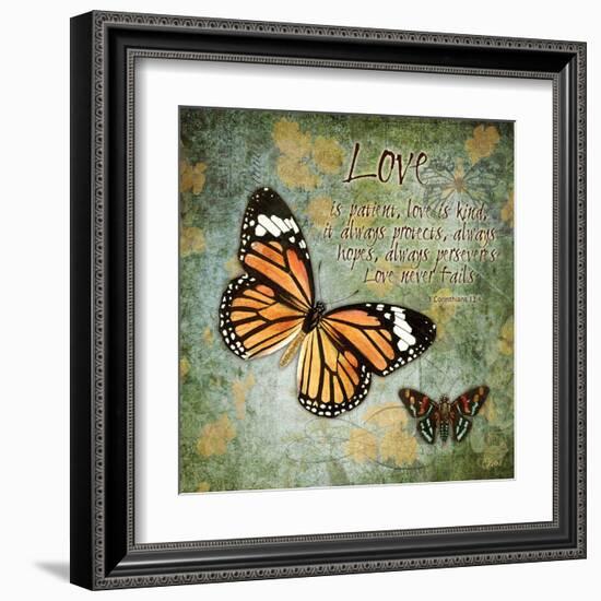 Butterfly Love-Carole Stevens-Framed Art Print