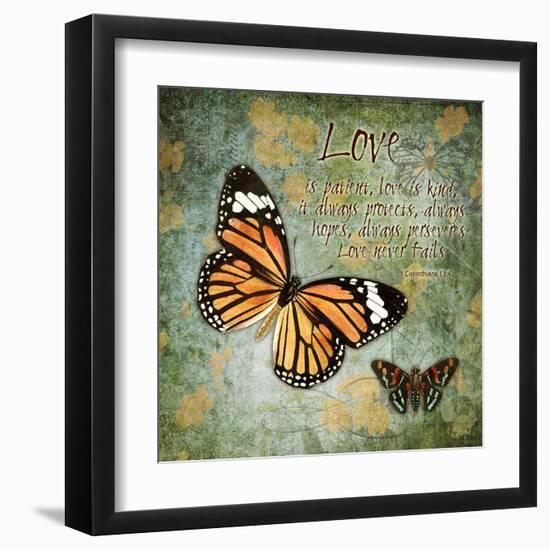 Butterfly Love-Carole Stevens-Framed Art Print