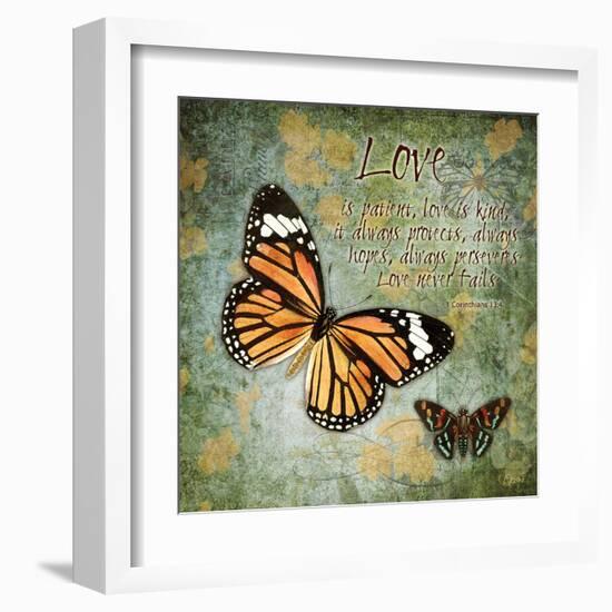 Butterfly Love-Carole Stevens-Framed Art Print