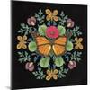 Butterfly Mandala I Black-Wild Apple Portfolio-Mounted Art Print