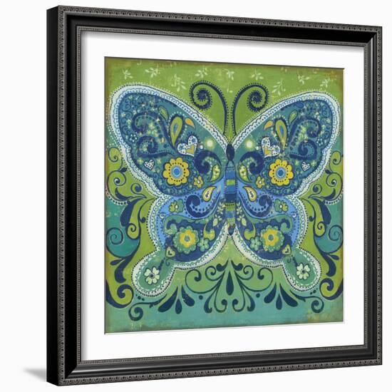 Butterfly Mosaic-Anna Polanski-Framed Art Print