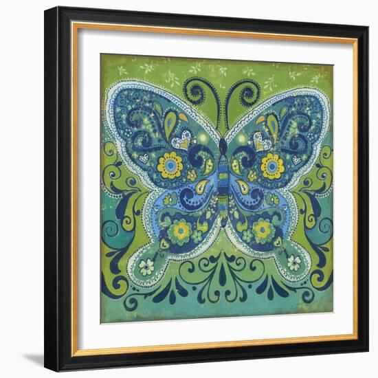 Butterfly Mosaic-Anna Polanski-Framed Art Print