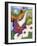 Butterfly on Daisies-Sandra Willard-Framed Giclee Print