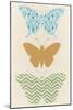 Butterfly Patterns IV-Erica J. Vess-Mounted Art Print