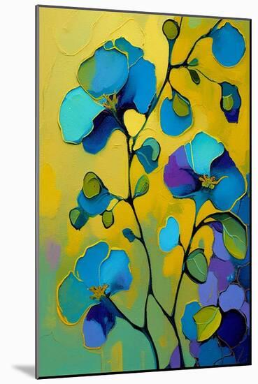 Butterfly Pea in Bloom-Avril Anouilh-Mounted Art Print