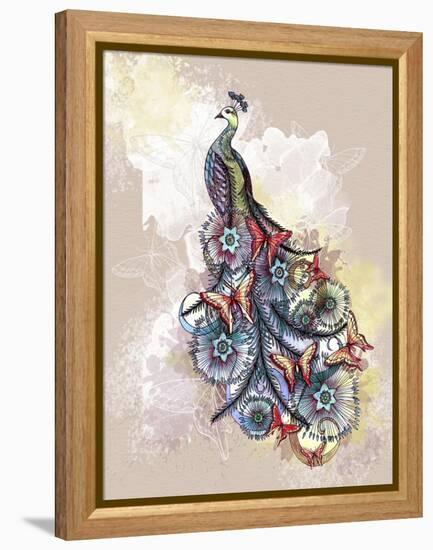 Butterfly Peacock-The Tangled Peacock-Framed Premier Image Canvas