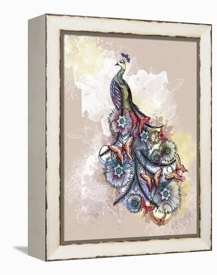 Butterfly Peacock-The Tangled Peacock-Framed Premier Image Canvas