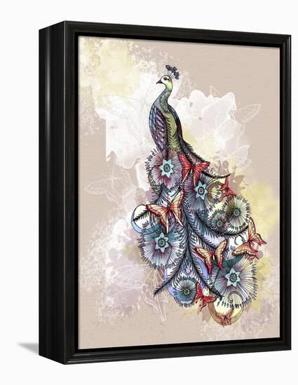 Butterfly Peacock-The Tangled Peacock-Framed Premier Image Canvas