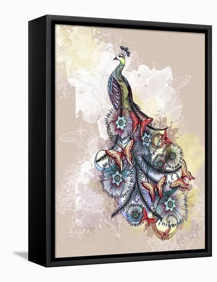 Butterfly Peacock-The Tangled Peacock-Framed Premier Image Canvas