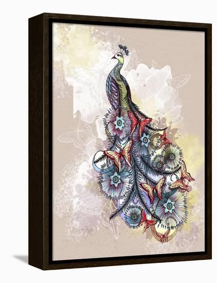 Butterfly Peacock-The Tangled Peacock-Framed Premier Image Canvas