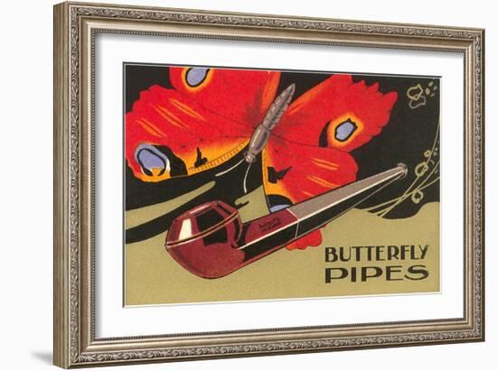 Butterfly Pipes-null-Framed Art Print