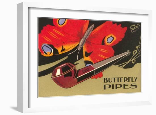 Butterfly Pipes-null-Framed Art Print