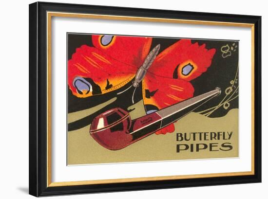 Butterfly Pipes-null-Framed Art Print