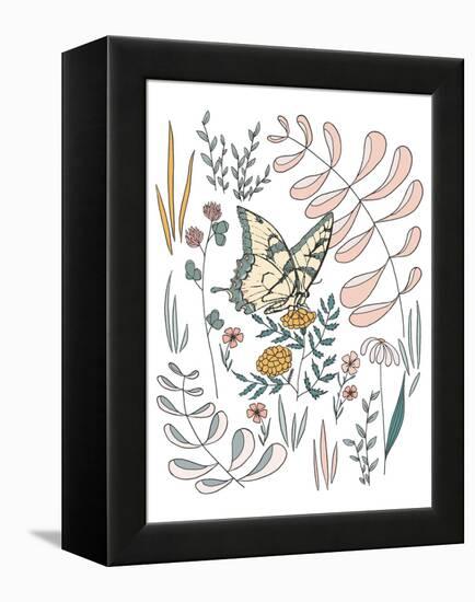 Butterfly PollinatorButterfly Pollinator-Sweet Melody Designs-Framed Stretched Canvas