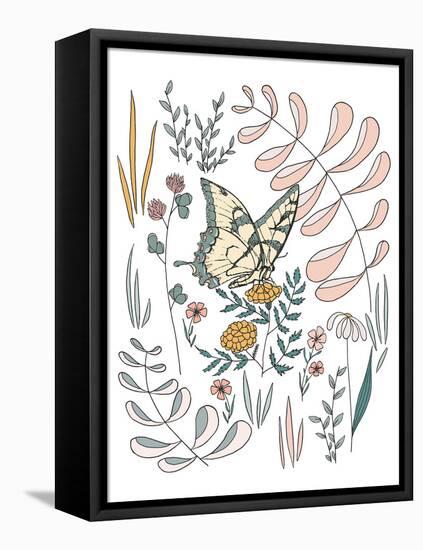 Butterfly PollinatorButterfly Pollinator-Sweet Melody Designs-Framed Stretched Canvas