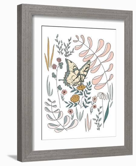 Butterfly PollinatorButterfly Pollinator-Sweet Melody Designs-Framed Art Print