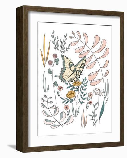 Butterfly PollinatorButterfly Pollinator-Sweet Melody Designs-Framed Art Print