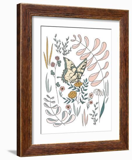 Butterfly PollinatorButterfly Pollinator-Sweet Melody Designs-Framed Art Print