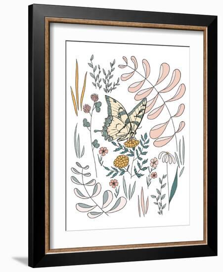 Butterfly PollinatorButterfly Pollinator-Sweet Melody Designs-Framed Art Print